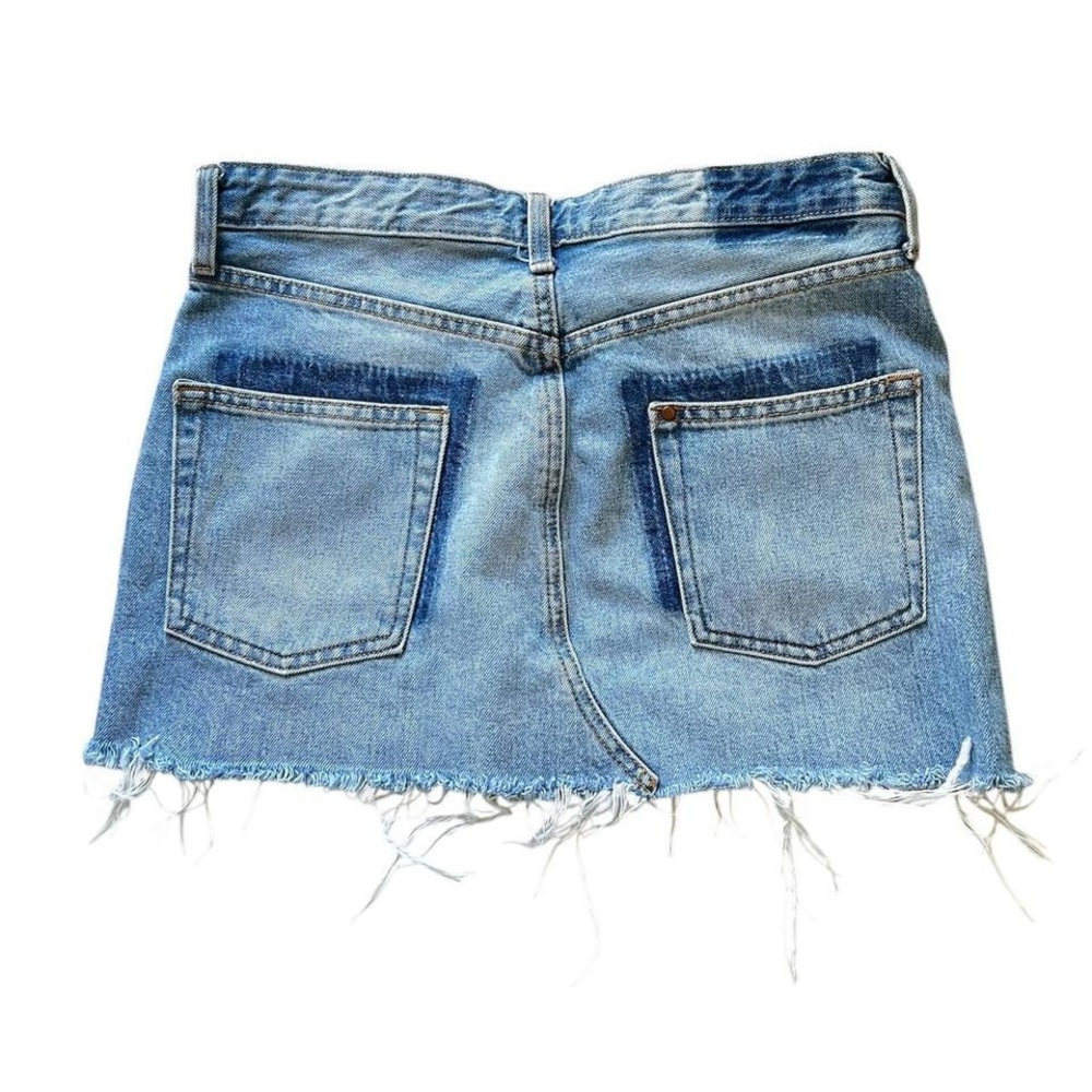 Blue Denim Mini Skirt
